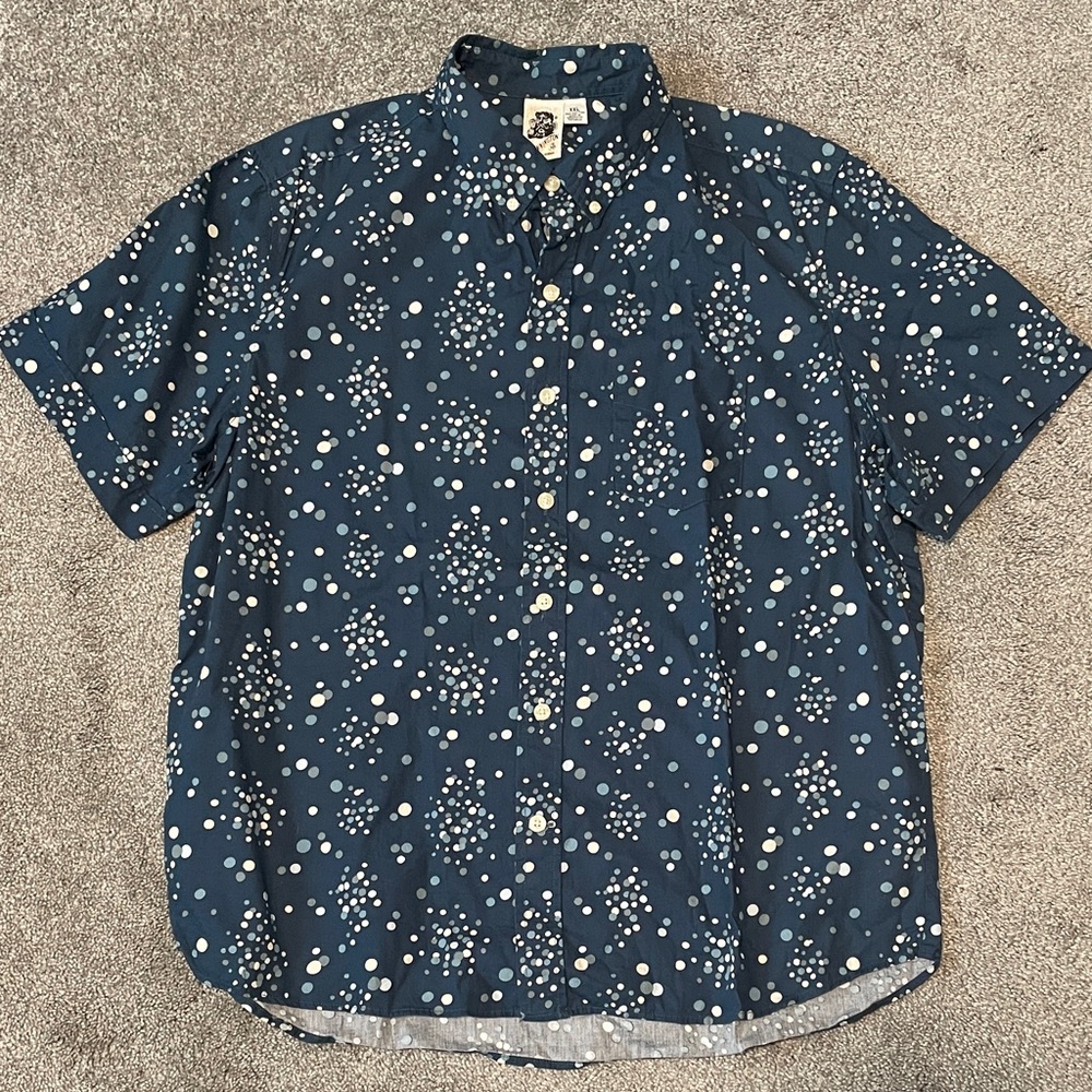 Kennington Men's Blue Patterned Shirt
